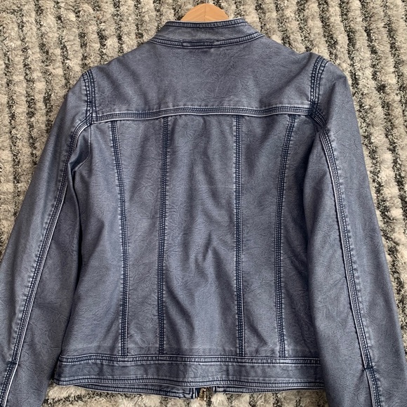 Point Zero Distressed Blue “Denim” Jacket - Picture 8 of 8